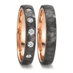 Partnerring Carbon, 585/14K rood goud