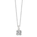 Collier met hanger 375/9K witgoud 40-42 cm