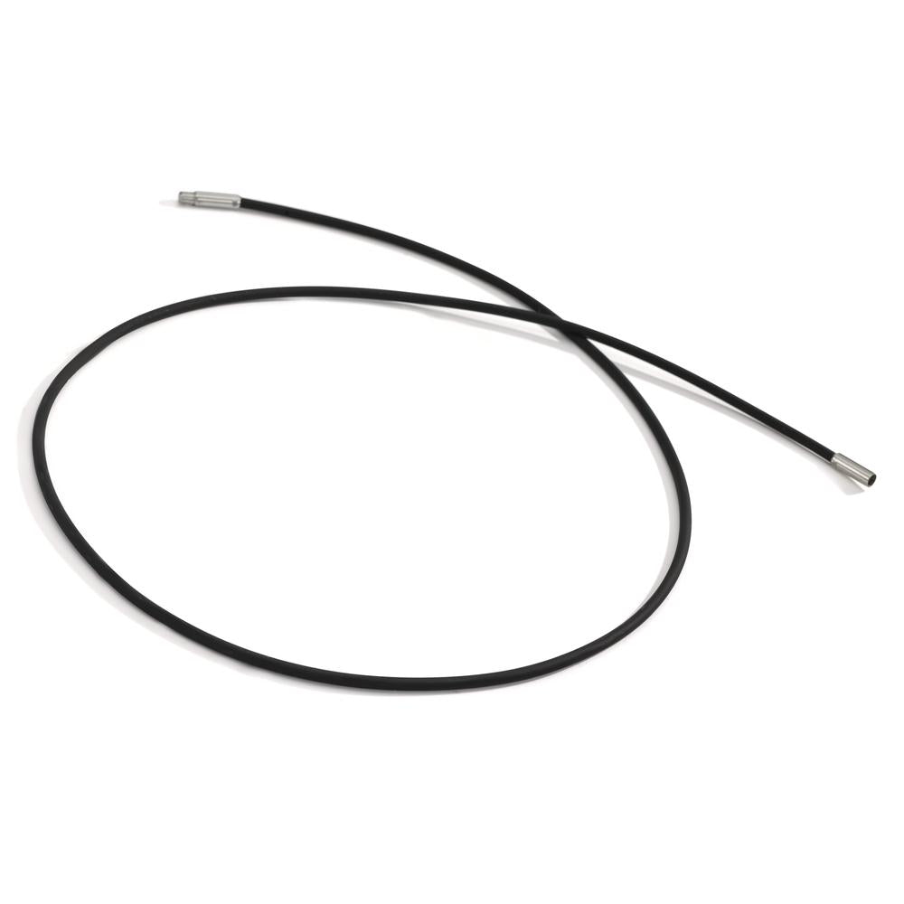 Collier Siliconen, Roestvrijstaal 45 cm