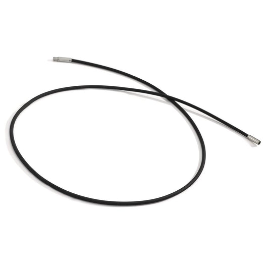 Collier Siliconen, Roestvrijstaal 45 cm