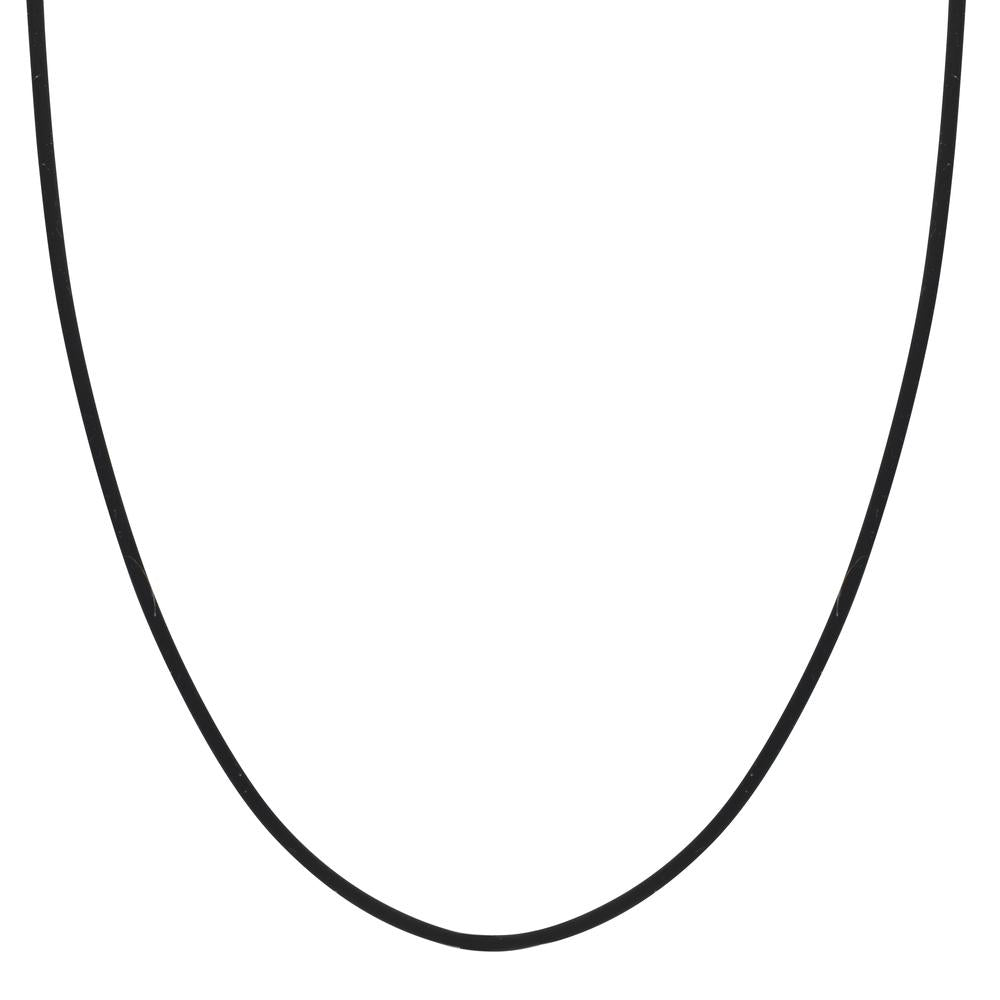 Collier Siliconen, Roestvrijstaal 50 cm