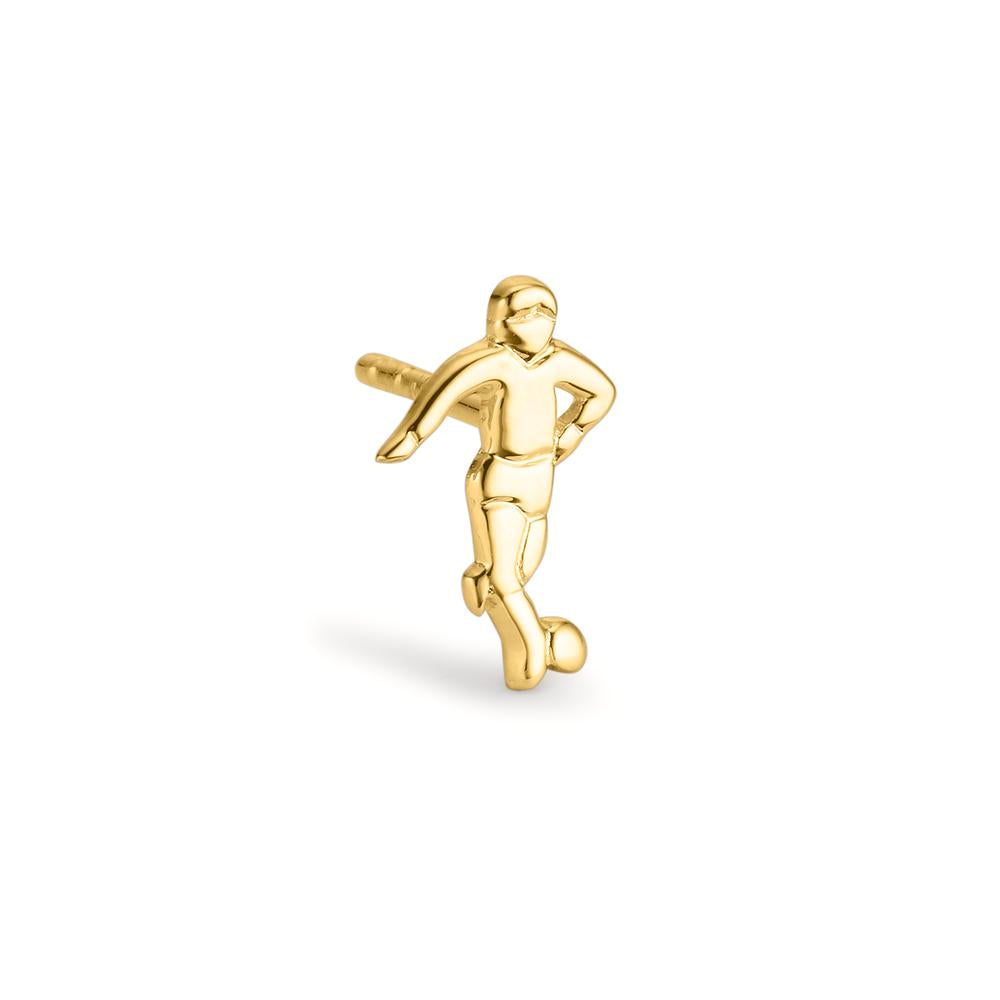 Oorknop 1 stuk 375/9K geel goud Voetbal