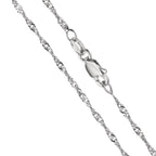Collier Zilver Gerhodineerd 45 cm