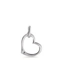 Hanger 375/9K witgoud Diamant 0.01 ct, w-pi1 Hart Ø9 mm