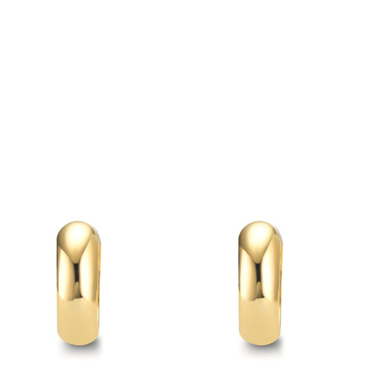 Scharnier oorringen creolen Zilver Geel Verguld