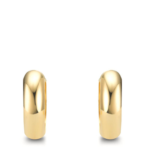 Scharnier oorringen creolen Zilver Geel Verguld