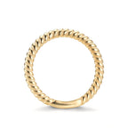 Aanschuifring Zilver Geel Verguld