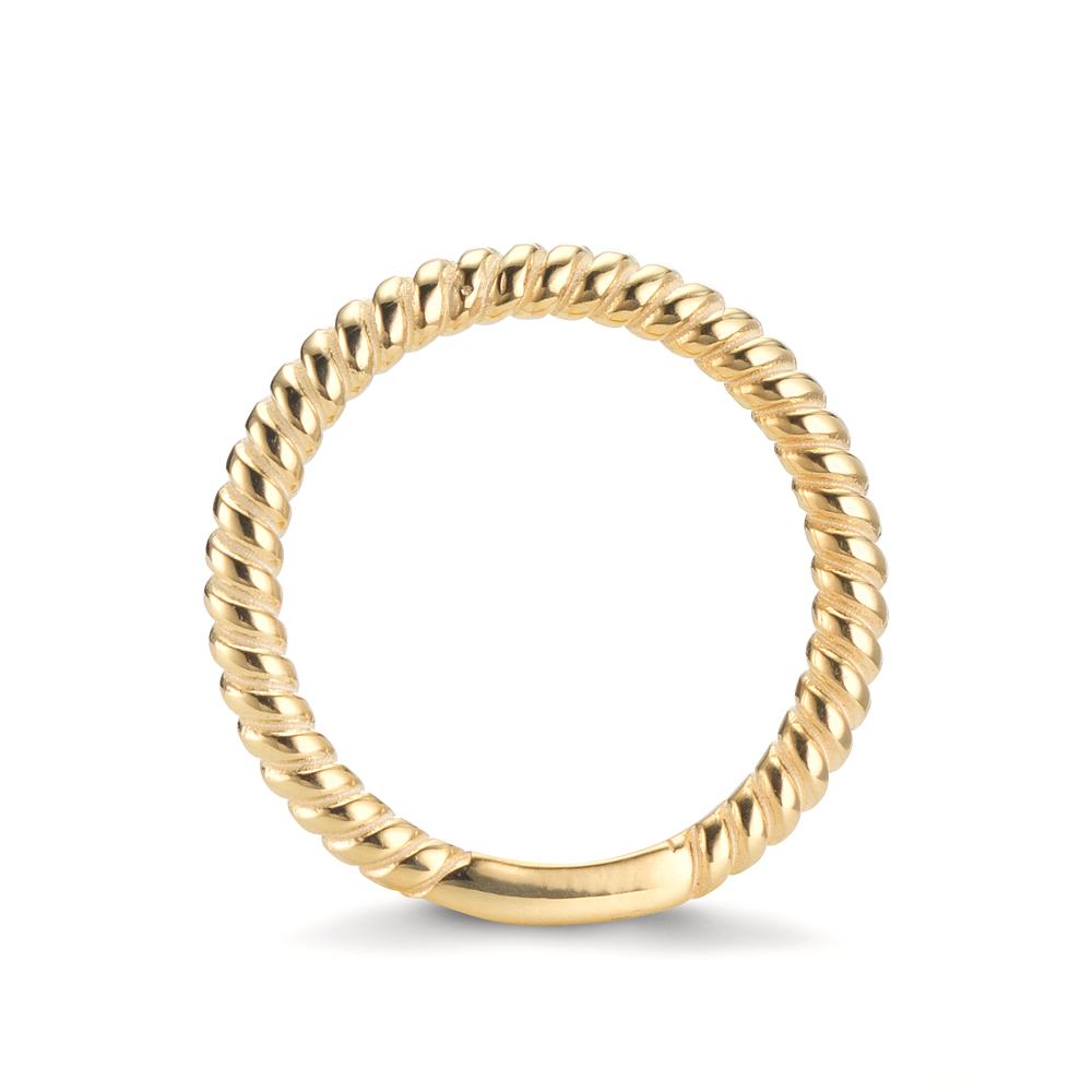 Aanschuifring Zilver Geel Verguld