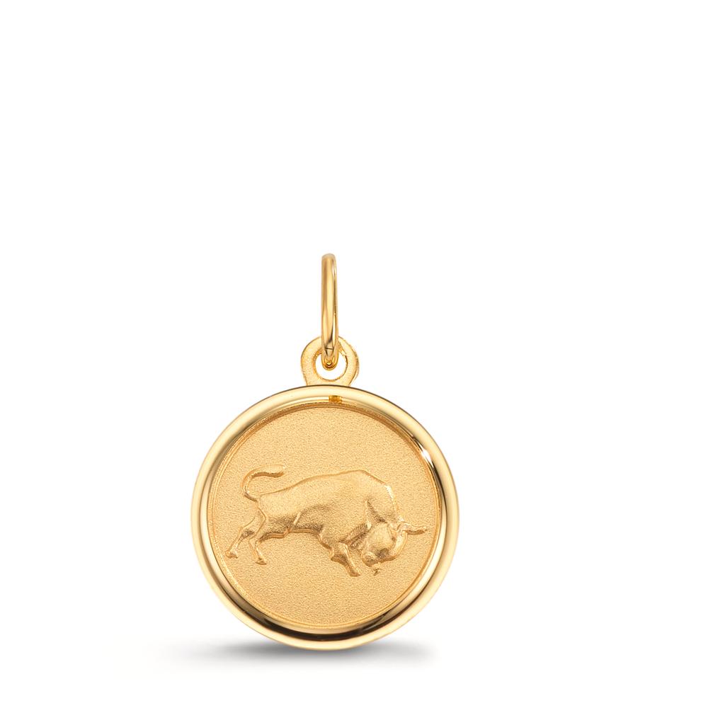 Graveerplaat 375/9K geel goud Sterrenbeeld Stier Ø12 mm