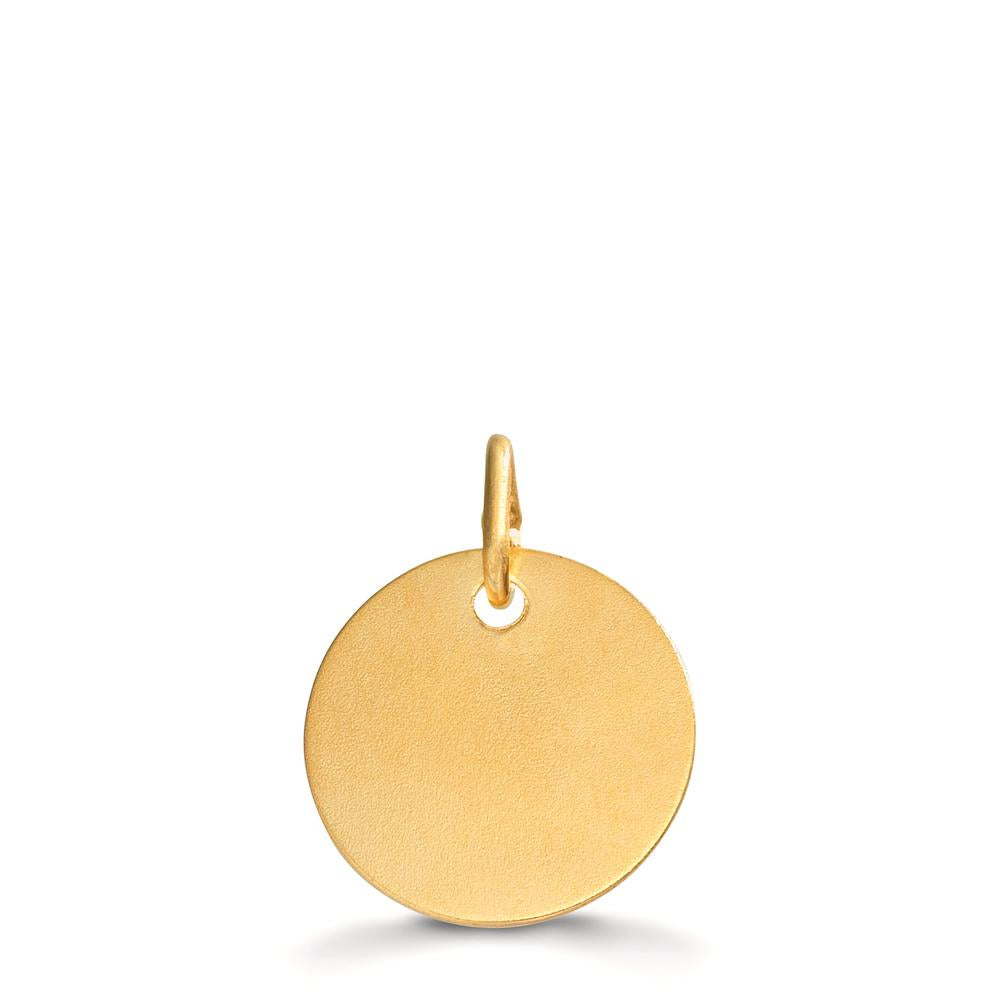 Graveerplaat 375/9K geel goud Ø12 mm