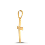 Hanger 585/14K geel goud Kruis