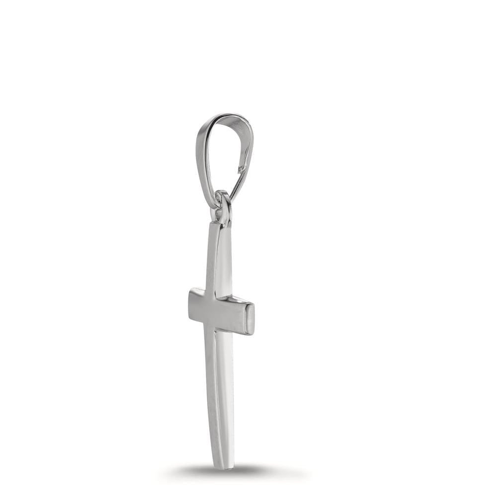 Hanger 585/14K witgoud Kruis