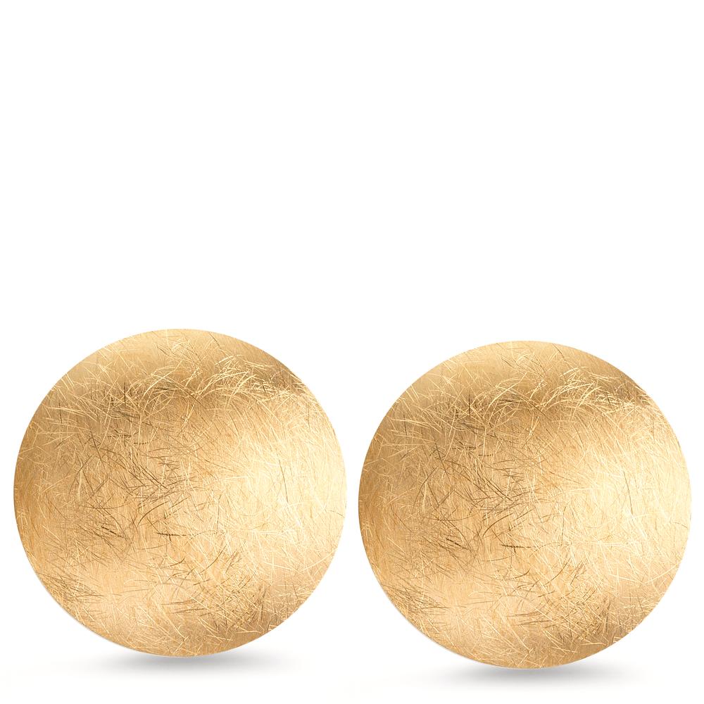 Oorknoppen Zilver Geel Verguld Ø22 mm