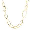 Collier Zilver Geel Verguld 80 cm