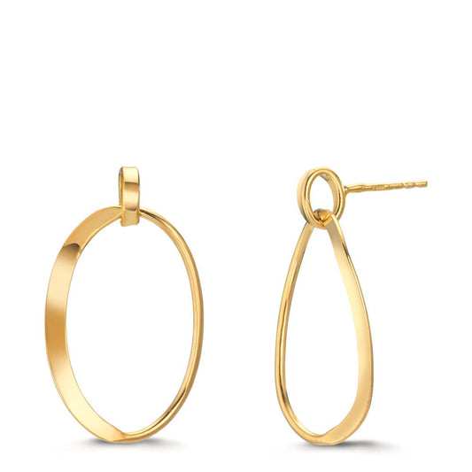 Oorbellen Zilver Geel Verguld