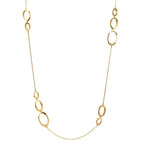 Collier Zilver Geel Verguld 90 cm