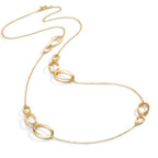 Collier Zilver Geel Verguld 90 cm