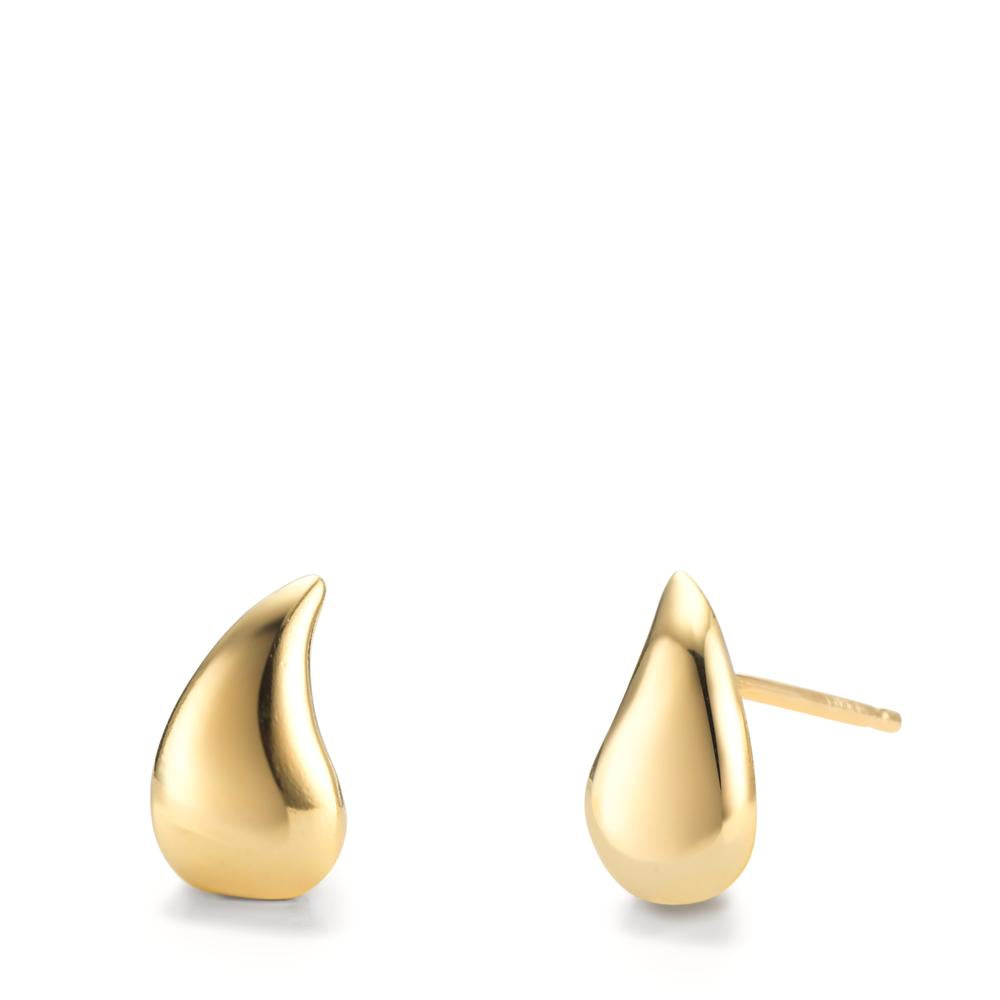Oorknoppen Zilver Geel Verguld