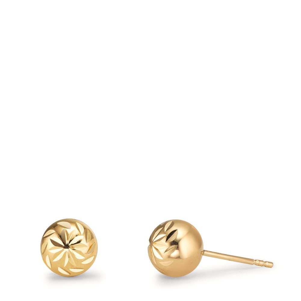 Oorknoppen 375/9K geel goud Ø6 mm
