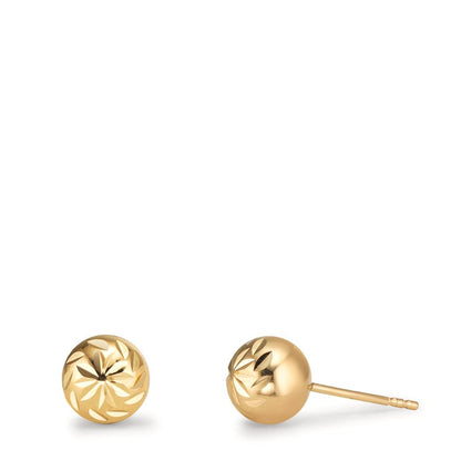 Oorknoppen 375/9K geel goud Ø6 mm