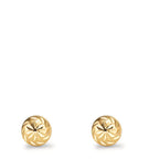 Oorknoppen 375/9K geel goud Ø6 mm