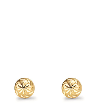 Oorknoppen 375/9K geel goud Ø6 mm