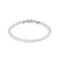 Armband Zilver Gerhodineerd zoetwater Parel, 2.5 mm 11.5 cm