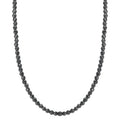 Collier Roestvrijstaal Hematiet 3 mm 42 cm