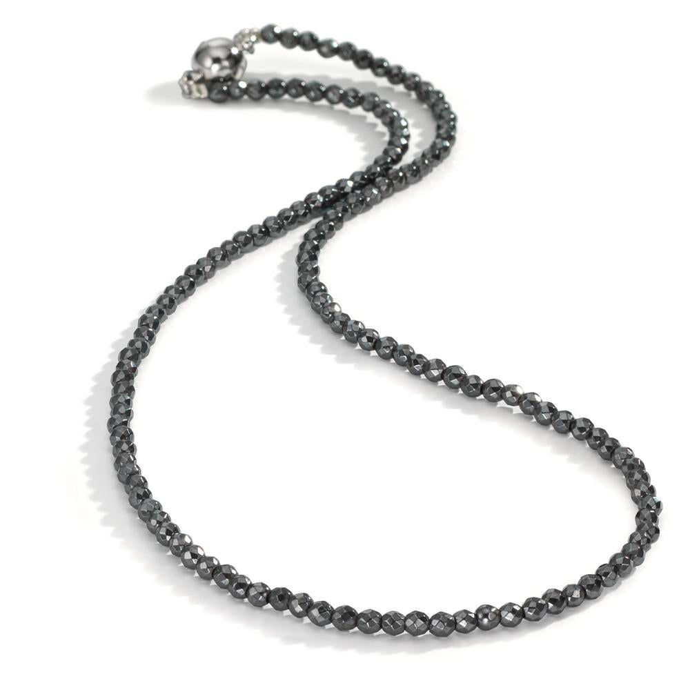 Collier Roestvrijstaal Hematiet 3 mm 42 cm