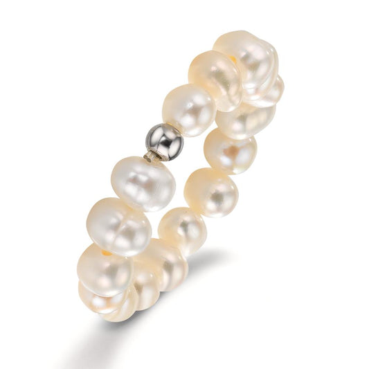 Ring Roestvrijstaal zoetwater Parel, 4.5 mm