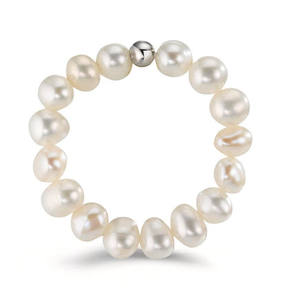 Ring Roestvrijstaal zoetwater Parel, 4.5 mm