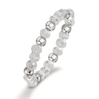 Ring Roestvrijstaal Kristal wit, 3 mm