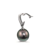 Hanger Zilver Zirkonia 20 Steen Gerhodineerd Tahiti Parel 10-11 mm