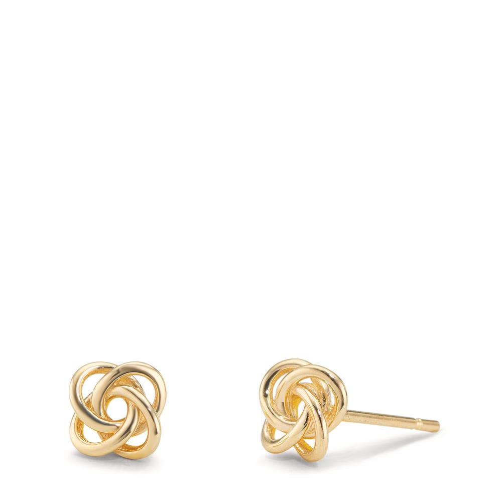 Oorknoppen 375/9K geel goud Knooppunt Ø5.5 mm