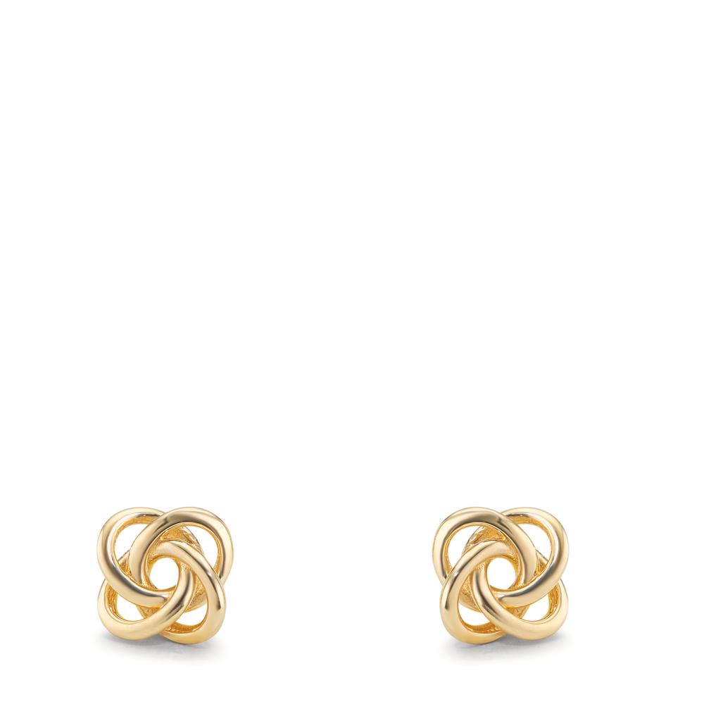 Oorknoppen 375/9K geel goud Knooppunt Ø5.5 mm