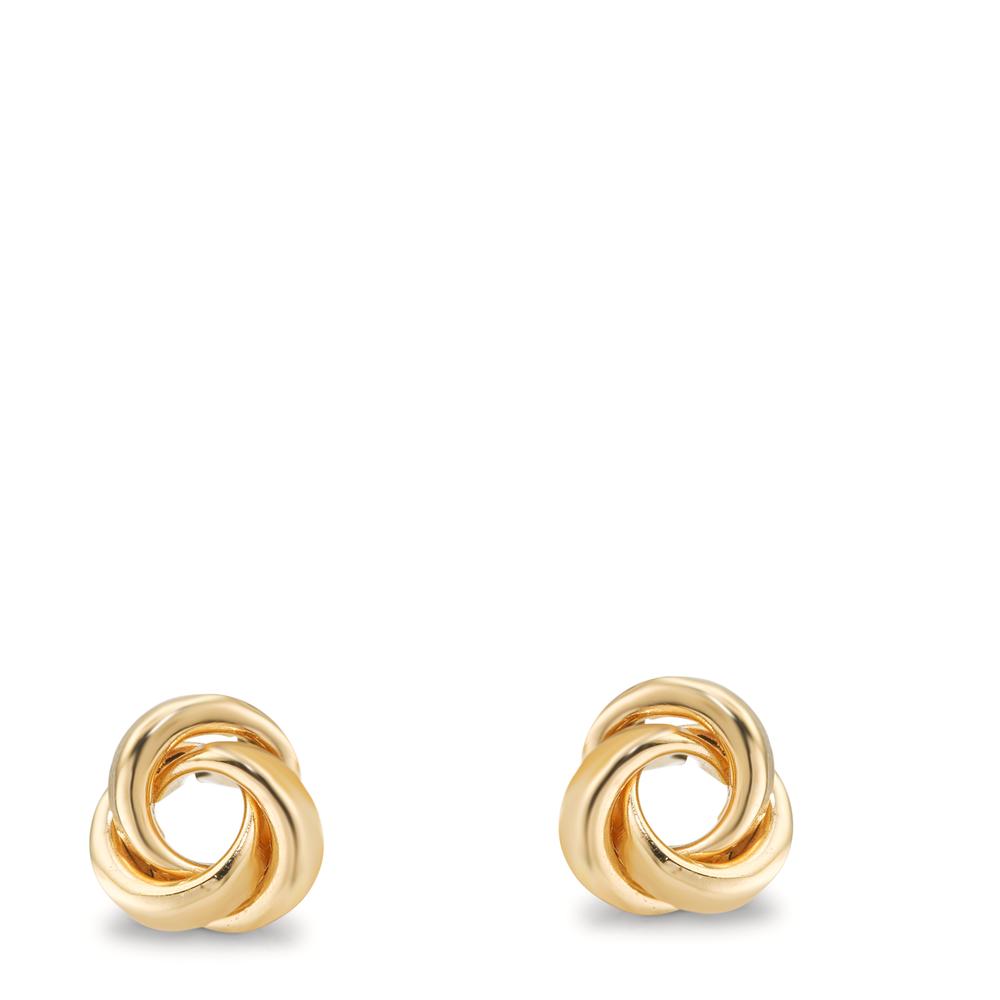 Oorknoppen 375/9K geel goud Knooppunt Ø7 mm