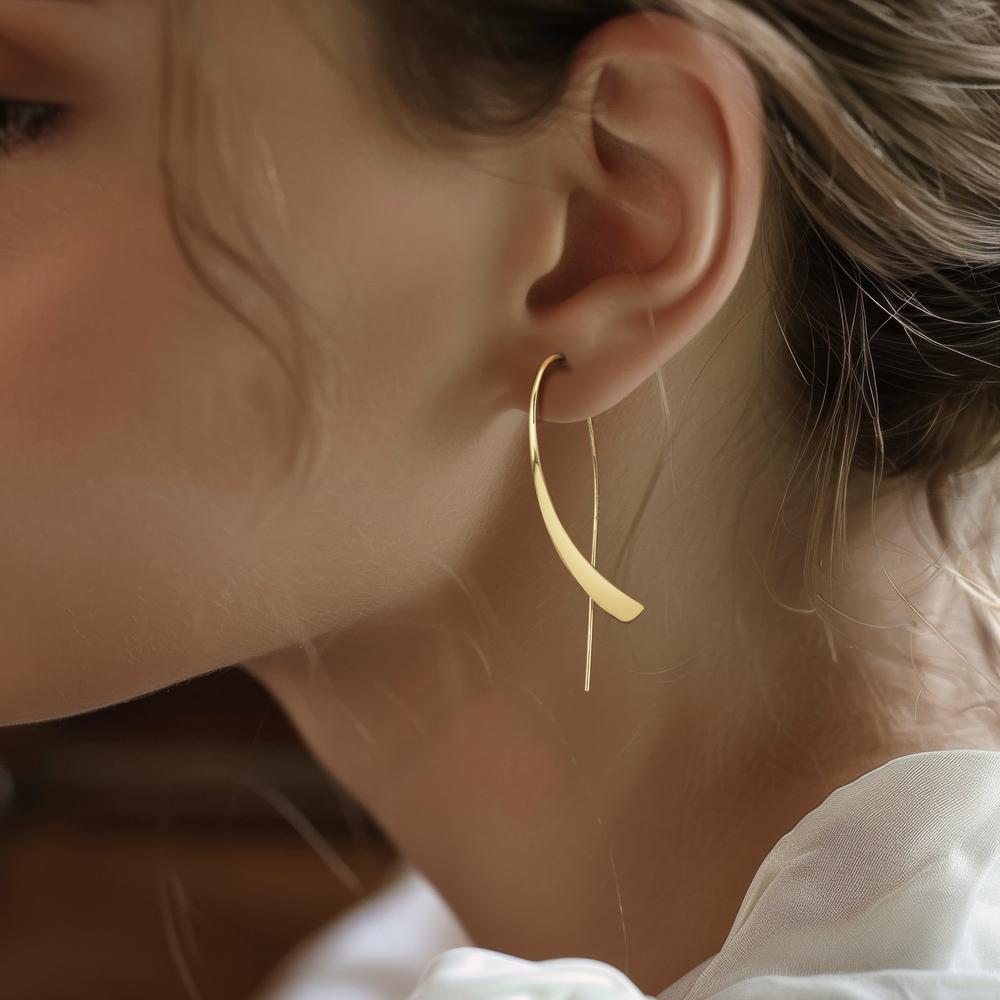 Oorbellen 375/9K geel goud