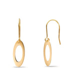 Oorbellen 375/9K geel goud