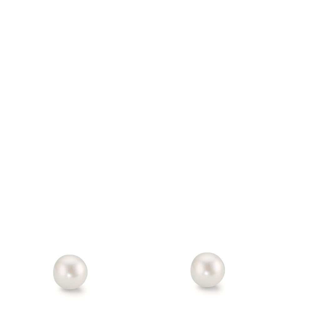 Oorknoppen 375/9K geel goud [shining Pearls], 2 Parels 3-3.5 mm