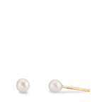 Oorknoppen 375/9K geel goud [shining Pearls], 2 Parels 4-4.5 mm