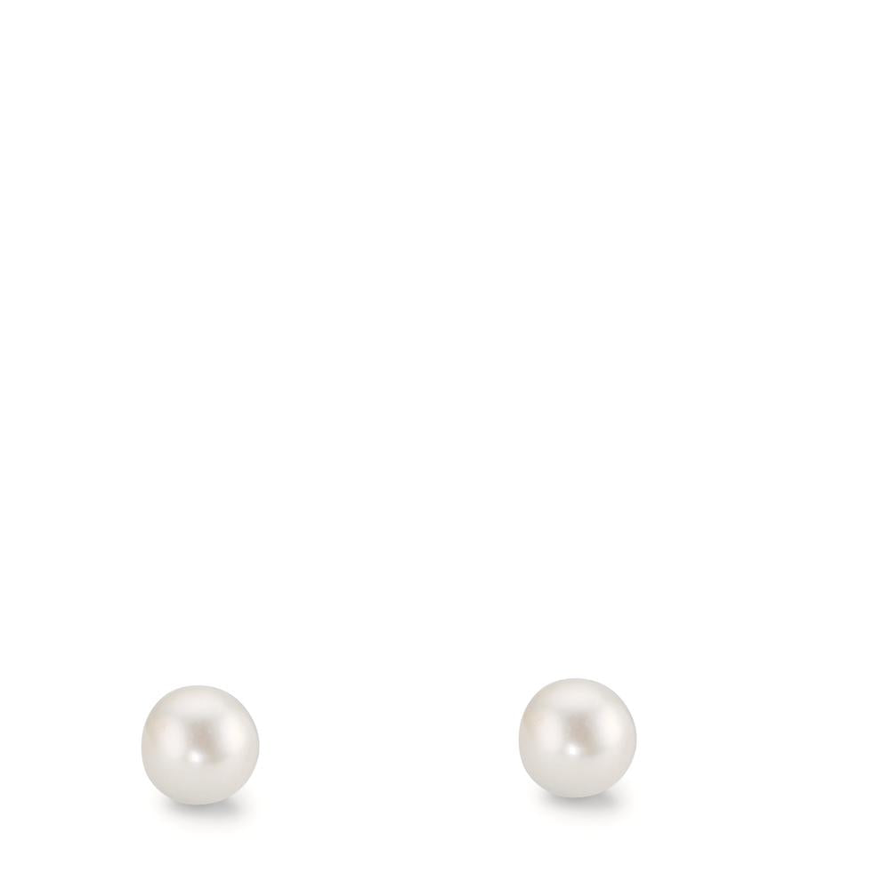 Oorknoppen 375/9K geel goud [shining Pearls], 2 Parels 4-4.5 mm