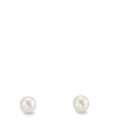Oorknoppen 375/9K geel goud [shining Pearls], 2 Parels 4-4.5 mm