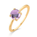 Ring 375/9K geel goud Amethist 5.5 mm