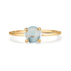 Ring 375/9K geel goud Topaas Lichtblauw, 5.5 mm
