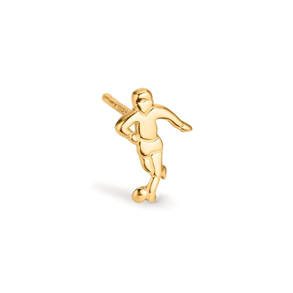 Oorknop 1 stuk 375/9K geel goud Voetbal