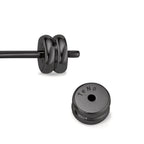 Oorknop 1 stuk Roestvrijstaal Zwart IP-gecoat Hert Ø8 mm