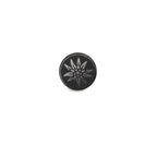 Oorknop 1 stuk Roestvrijstaal Zwart IP-gecoat Edelweiss Ø8 mm