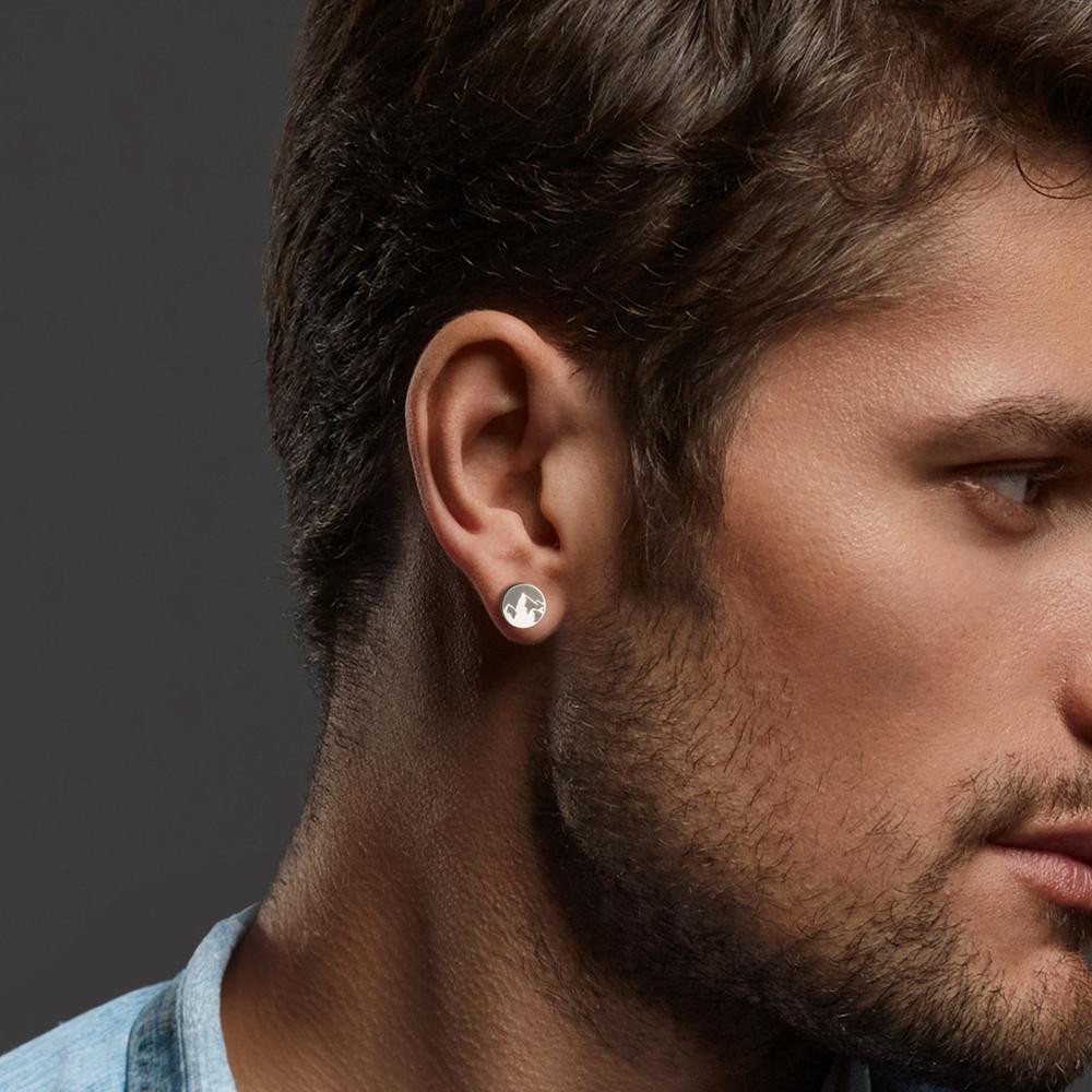 Oorknop 1 stuk Roestvrijstaal Berg Ø8 mm