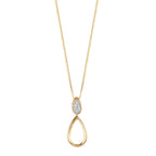 Hanger 750/18K geel goud Diamant 0.03 ct, 6 Steen, w-pi1