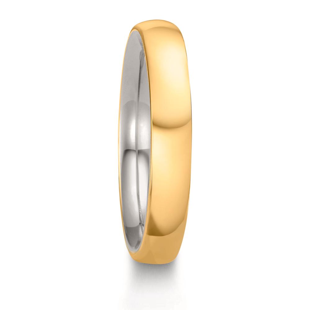 Partnerring 750/18K geel goud, 950 Platina